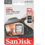 SecureDigital 64GB SanDisk Ultra SDXC Class 10 UHS-I U1 Ultra R 140MB/s  ...
