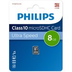 FM08MD45B/97, Флеш карта microSD 8GB PHILIPS microSDHC Class 10