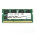 Apacer DDR3 8GB 1600MHz SO-DIMM (PC3-12800) CL11 1.35V (Retail) 512*8 3 years ...