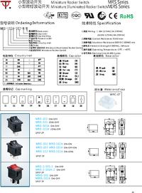 MIRS-101A-8C3 (красный), Переключатель с подсветкой ON-OFF (10A 125VAC ...