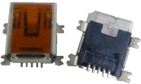 Фото 1/3 USB/M-1J (DS1104), Разъем miniUSB розетка на плату