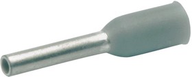 Insulated Wire end ferrule, 0.14 mm², 10 mm/6 mm long, DIN 46228/4, gray, 166GR