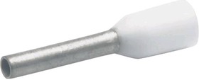 Insulated Wire end ferrule, 0.75 mm², 16 mm/10 mm long, DIN 46228/4, white, 170WH