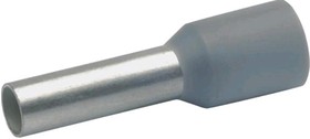 Insulated Wire end ferrule, 4.0 mm², 26 mm/18 mm long, DIN 46228/4, gray, 174GRL