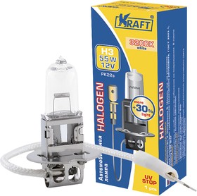 Автолампа H3 +30% 12v 55w (PK22s)