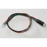 PM53-BCW10.0, LED Panel Mount Indicators 3 Leaded Red/Grn White Diff 10" Wire