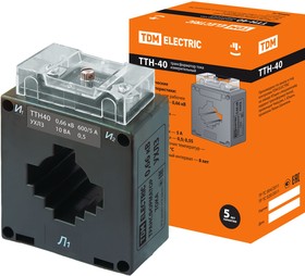 Трансформатор тока измерительный ТТН 40/600/5-10VA/0,5-Р TDM