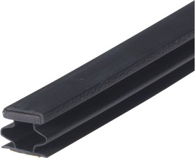 Фото 1/3 Комплект магнитного уплотнителя на дверь (3шт.по 2100мм), черный, самоклеящийся, розничная упаковка 82310