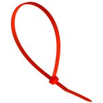Стяжки кабельные нейлоновые 2.5*100 мм красные 25 шт 908411