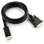 Кабель DisplayPort - DVI, М/25М, 1.8 м, экр, Cablexpert, чер, CC-DPM-DVIM-6