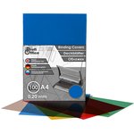 59005, Обложки для переплета пластиковые ProfiOffice синие, А4, 200мкм,100шт/уп.