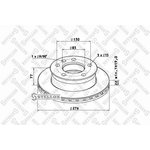 85-00730-SX, 85-00730-SX_диск тормозной !вентил. 275/130x22/77 5n \Omn MB ...