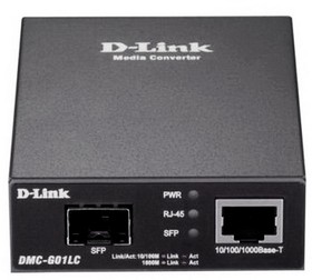 Фото 1/10 Медиаконвертер D-Link DMC-G01LC/C1A с 1 портом 100/1000Base-T и 1 портом 1000Base-X SFP (458316)