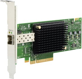 Фото 1/2 Сетевой адаптер Broadcom Emulex LPe31000-M6 Gen 6 (16GFC), 1-port, 16Gb/s, PCIe Gen3 x8, LC MMF 100m, трансивер установлен, Upgradable to 32