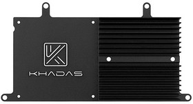 Фото 1/3 Радиатор Khadas New VIMs Heatsink Heatsink designed for VIMs, Aluminum, Black, VIMs Thermal Pad, KAHS-V-001
