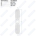 RDZ0191MG, Пыльник рулевой рейки