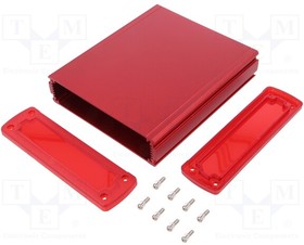 ALUG706RD160-IR, 146,6x41,6x169mm, Красный, алюминиевый, INFRA красные боковины пластик / ALUG706RD160-IR
