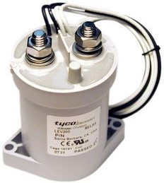3-1618389-2, High Voltage DC Contactor with Auxiliary Contacts Kilovac LEV200 1NO DC 12V 500A Screw Terminal, M8