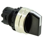 YW4S-33, Selector Switch Actuator, 3 Positions Spring Return Two-Way Knob Black ...