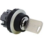 CW4K-2A, Keylock Switch Actuator, 2 Positions, Metal, Black / Chrome ...