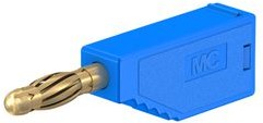 22.2631-23, Laboratory Socket, Blue, Gold-Plated, 60V, 10A