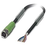 1522419, Sensor Cables / Actuator Cables SAC-6P- 5.0- PUR/M 8FS SH