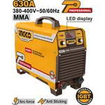 Инверторный сварочный аппарат 630 А INGCO ING-MMA6308 INDUSTRIAL