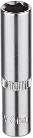 Головка торцевая 1/4"Dr глубокая 8 мм