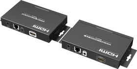 LKV383Matrix-4.0, Удлинитель HDMI по витой паре CAT6 поверх протокола IP до 120 м с функцией матричного коммутатора Le