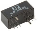 ICZ0912S24, Isolated DC/DC Converters - Through Hole DC-DC CONV, SIP, 1 O/P, 9W, 2:1 INPUT
