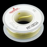 PRT-08024, SparkFun Accessories Hook-up Wire - Yellow (22 AWG)