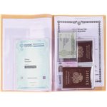 Папка для семейных документов с файлами (паспорта, свидетельства, полисы ...