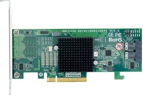 Фото 1/3 RAID-контроллер Areca ARC-1330-8i PCIe 3.0 x8 Low Profile, SAS/SATA 12G, HBA, 8port (2*int SFF8643), (аналог LSI00344 9300-8I), RTL {10}