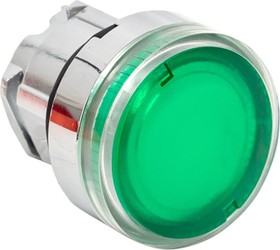 Фото 1/5 Исполнительный механизм кнопки PROxima XB4, зеленый, плоский, возвратный, без фиксации, с подсветкой XB4BW-G