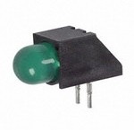 550-2207-100F, LED Uni-Color Hi-Eff. Green 563nm 2-Pin Bulk
