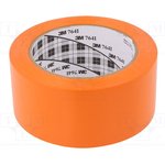 7000048923, 764 Orange PVC 1296in Vinyl Tape, 0.125mm Thickness