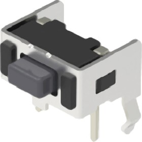 SKHLLDA010, 4.3mm 3.72mm Rectangle button 50mA Lying 7.3mm SPST 12V Plugin Tactile Switches