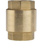 Brass Single Check Valve, BSPP 1in, 12 bar