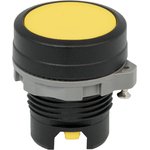 TA22SA-PF/Y/PC, Кнопка матовая, желтая, пластик, 22 мм