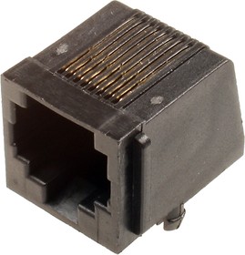 TJ2-8P8C, розетка телеф. на плату тип 2
