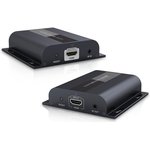 LKV383, Удлинитель HDMI по витой паре CAT6 поверх протокола IP до 120 м с ИК ...