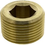 0205 27 00, Brass Pipe Fitting, Straight Threaded Plug, Male R 3/4in
