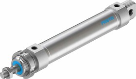 Фото 1/5 DSNU-32-125-PPV-A, Pneumatic Roundline Cylinder - 196025, 32mm Bore, 125mm Stroke, DSNU Series, Double Acting