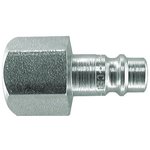 103005201, Steel Female Pneumatic Quick Connect Coupling, G 1/8 Female Threaded