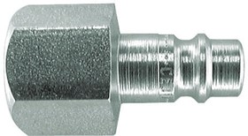 Фото 1/2 103205201, Steel Female Pneumatic Quick Connect Coupling, G 1/8 Female Threaded