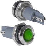 GQ10PR-G, Индикатор антивандальный , цвет зеленый, точечный излучатель, 12-24 В ...