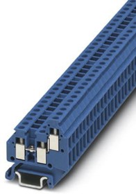 Фото 1/4 3025532, MT 1.5-TWIN BU Series Blue Feed Through Terminal Block, Double-Level, Screw Termination