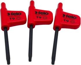 Фото 1/3 Felo Ключ флажковый TX9х37, упаковка 3шт 34810950