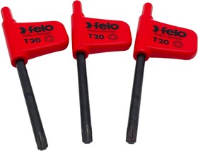 Фото 1/3 Felo Ключ флажковый TX20х43, упаковка 3ш 34812050