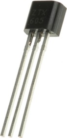 Фото 1/2 Diodes Inc ZTX605 NPN Darlington Transistor, 1 A 120 V HFE:500, 3-Pin E-Line